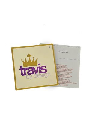 Premium Custom Hang Tag Bermerek Bergaya Swing Tag Mewah Swing Tag