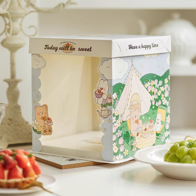 Custom Made Cake Packaging Box Matt Laminasi Dan Percetakan Offset