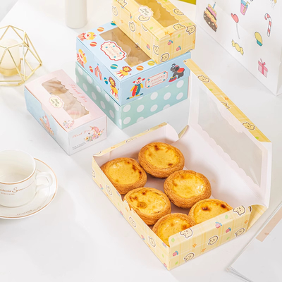 Kotak Kue Pengemasan Kotak Kue dengan Laminasi Matt dan Percetakan Offset