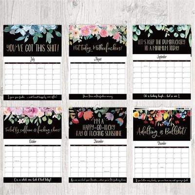 Penampilan bulanan Layout Desember Akhir Bulan Bisnis Bermerek Kalender Meja Khusus untuk Merek