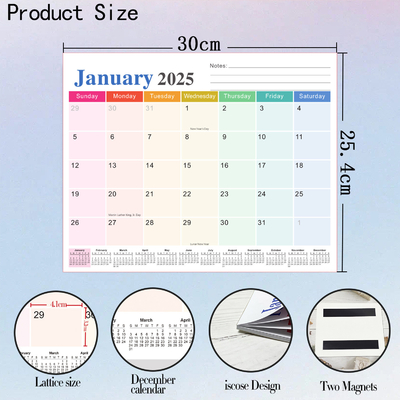 12 X 12 Inci Custom Wall Kalender untuk US Liburan Desain Pribadi