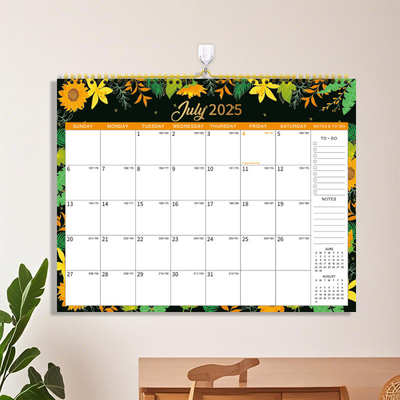 Layout Khusus Pencetakan Kalender Pribadi Tampilan bulanan dengan Hari Raya AS utama ditandai