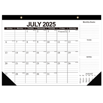 Kalender Meja Pribadi Bermerek Bisnis Profesional dengan Personalisasi Tambahkan Tanggal dan Acara Pribadi