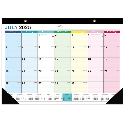 12 Foto Kalender dinding khusus dengan kertas berkilau dan hari libur utama AS yang ditandai