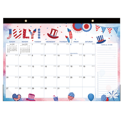 Custom Monthly View Layout Pencetakan Kalender Pribadi pada Jenis Kertas Glossy