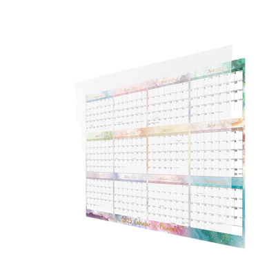 Kalender dinding khusus dengan tema liburan / musiman dan cetak penuh warna