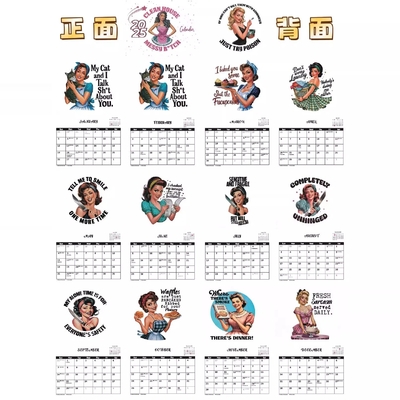 12 X 12 Inci Custom Wall Calendar Featuring Holiday / Season Theme Spiral Binding Termasuk