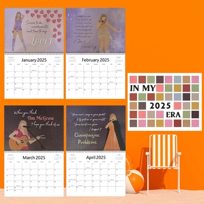 Kalender Dinding Kustom yang Dipersonalisasi, Cetak Warna Penuh