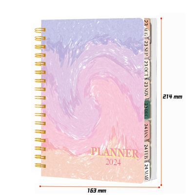 Jenis Kertas Bergaris Notebook Spiral Hardcover dalam Warna Kustom dan Gaya Elegan untuk Rapat Bisnis