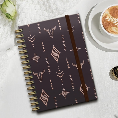 Elegant Spiral Hardcover Notebook dengan Daya Tahan Tinggi dan Gaya Elegan dengan Layout Kertas Dot-Grid