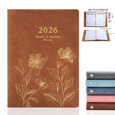 Buku catatan berlapis keras standar berlapis hitam halaman putih yang dirancang untuk organisasi mencatat dan tugas menulis harian