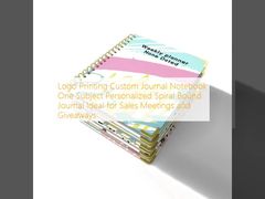 Buku Catatan Spiral Hitam Hardcover Elegan