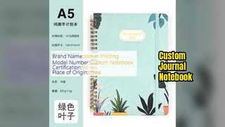 Halaman Putih Buku Catatan Jurnal Kustom Desain Elegan